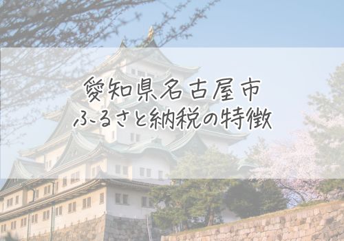 愛知県名古屋市のふるさと納税の特徴
